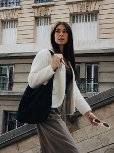 Maison héritage PARIS Skórzany shopper bag "Ori" w kolorze zielonym - 45 x 35 cm rozmiar: onesize. Zielone shopper bag Maison héritage PARIS, bez wzorów, z materiału, na ramię, bez dodatków. Za 304,99 zł.