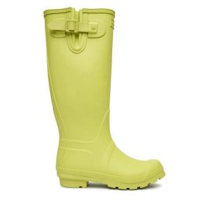 Kalosze Hunter. Zielone kalosze Hunter, bez wzorów. Za 349,99 zł.