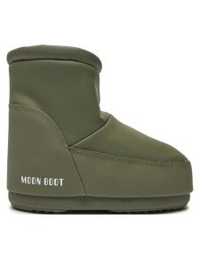 Moon Boot Śniegowce 80D1409410 Khaki. Brązowe buty zimowe Moon Boot, ze skóry, bez obcasa, bez zapięcia. Za 609,99 zł.