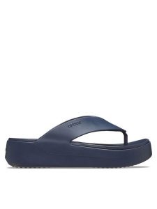 Crocs Japonki Getaway Platform Flip 209410 Granatowy. Niebieskie klapki Crocs, bez wzorów, z tworzywa sztucznego, bez obcasa. Za 139,99 zł.