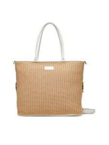 TWINSET Torebka 251TB7382 Beżowy. Brązowe torebki klasyczne Twinset, bez wzorów, ze skóry, bez dodatków. Za 549,99 zł.