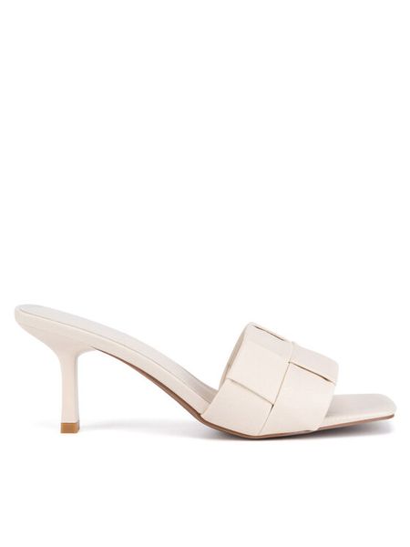 JENNY Klapki RZ45505413 Beżowy. Brązowe klapki Jenny, bez wzorów, z materiału, bez obcasa. Za 139,99 zł.