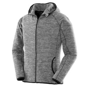 Damska Bluza Z Mikropolaru Fitness Z Pełnym Zamkiem Błyskawicznym. Szare bluzy SPIRO, bez wzorów, bez kaptura. Za 128,99 zł.