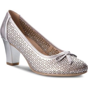 Półbuty CAPRICE - 9-22505-20 Silver Metal 920. Czółenka marki Caprice. W wyprzedaży za 189,00 zł.