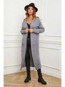 So Cachemire Kardigan "Acor" w kolorze szarym rozmiar: XL. Szare kardigany So Cachemire, z kaszmiru. Za 220,45 zł.