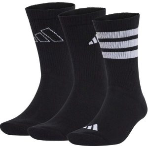 Skarpety Adidas Sport Logo Pack 3Pp Dorośli. Czarne skarpetki ADIDAS, bez wzorów, z bawełny. Za 53,99 zł.