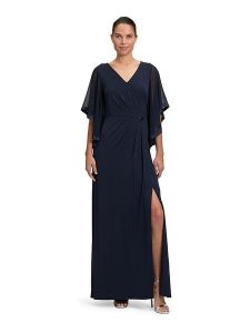 Vera Mont Sukienka w kolorze granatowym rozmiar: 36. Niebieskie sukienki Vera Mont, bez wzorów, bez kołnierzyka, bez ramiączek, maxi. Za 404,99 zł.