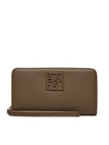 Armani Exchange Portfel XW000361 AF11902 U6252 Brązowy. Brązowe portfele Armani Exchange, bez wzorów, z materiału. Za 279,99 zł.