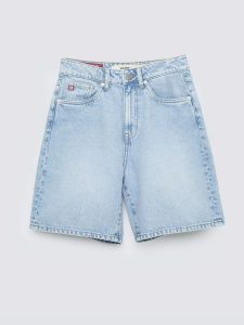 Szorty damskie jeansowe niebieskie Selene 101. Niebieskie szorty Big Star, bez wzorów, z bawełny, eleganckie, z podwyższonym stanem. Za 159,99 zł.