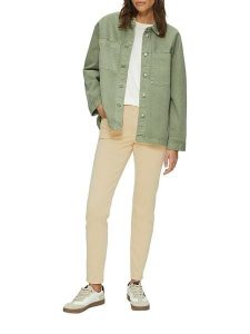 S.Oliver Spodnie - Skinny fit - w kolorze beżowym rozmiar: 44. Brązowe rurki s.Oliver, z materiału. Za 130,99 zł.