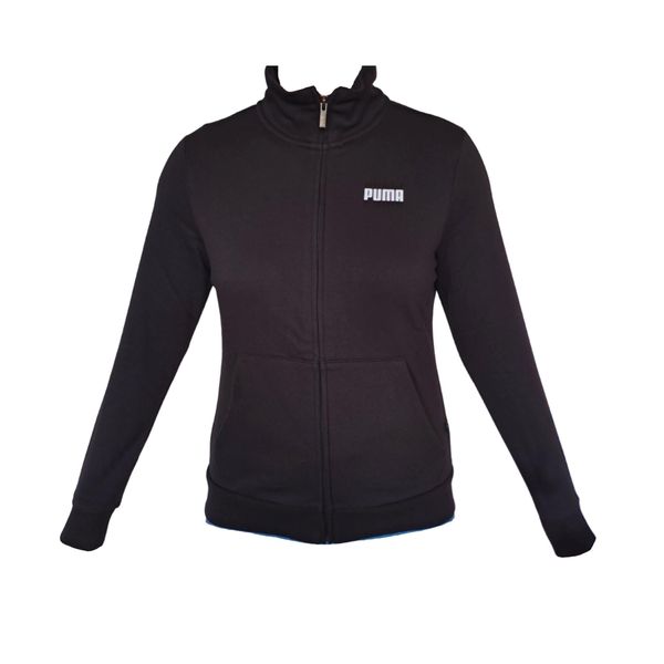 Bluza dresowa damska Puma ESS TR. Czarne bluzy Puma, xs, bez wzorów, z dresówki, bez kaptura. Za 137,99 zł.