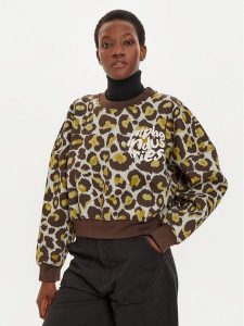 Alpha Industries Bluza 148030C Brązowy Regular Fit. Brązowe bluzy Alpha Industries, m, bez wzorów, z bawełny, bez kaptura. Za 239,99 zł.