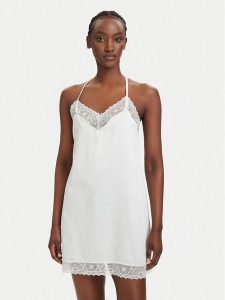 Ysabel Mora Koszula nocna 10180 Biały Regular Fit. Białe koszule nocne ysabel mora, bez wzorów, z syntetyku, bez ramiączek. Za 269,99 zł.