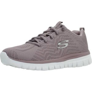 Buty do chodzenia damskie Skechers Gracefulget Connected. Fioletowe buty sportowe Skechers, bez wzorów, z materiału, bez zapięcia, trekkingowe. W wyprzedaży za 246,80 zł.
