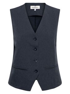 &Co Woman Kamizelka "Priya" w kolorze granatowym rozmiar: XXL. Niebieskie kamizelki &Co Woman, xxl, bez wzorów, bez kołnierzyka, bez ramiączek, bez kaptura. Za 239,99 zł.