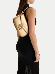 Nine West Torebka CEO-Celest-LDA8444 Złoty. Żółte torebki klasyczne Nine West, bez wzorów, z materiału, bez dodatków. Za 169,99 zł.