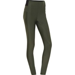 Damskie legginsy jeździeckie z pełną przyczepnością Catago Aroy. Czarne legginsy CATAGO, bez wzorów, z tkaniny. Za 391,50 zł.
