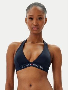 Tommy Hilfiger Góra od bikini UW0UW05813 Granatowy. Niebieskie bikini TOMMY HILFIGER, bez wzorów, z syntetyku. Za 109,99 zł.