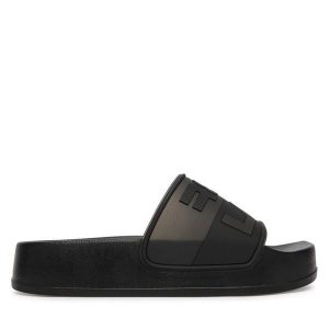 Klapki REPLAY. Czarne klapki Replay, bez wzorów, bez obcasa. Za 199,99 zł.