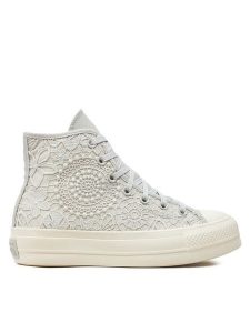 Converse Trampki Chuck Taylor All Star Lift Platform Butterflies A07538C Biały. Białe trampki Converse, bez wzorów, z materiału, bez zapięcia. Za 289,99 zł.