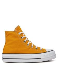 Converse Trampki Chuck Taylor All Star Lift Platform HI A06506C Żółty. Żółte trampki Converse, bez wzorów, z materiału, bez zapięcia. Za 279,99 zł.