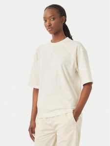 Reebok T-Shirt Reebok X Ewa Chodakowska Mila RK25977CCW Kremowy Regular Fit. Białe t-shirty Reebok, m, bez wzorów, z bawełny, bez kołnierzyka, bez ramiączek. Za 79,99 zł.