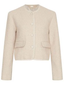 MOSS COPENHAGEN Kurtka przejściowa "Cailana" w kolorze beżowym rozmiar: L. Brązowe kurtki Moss Copenhagen, l, bez wzorów, bez kaptura. Za 188,85 zł.