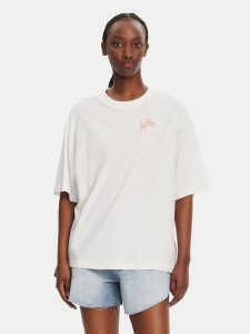 BOSS T-Shirt C_Eboyfriend_4 50540441 Biały Oversize. Białe t-shirty Boss, m, bez wzorów, z bawełny, bez kołnierzyka, bez ramiączek. Za 129,99 zł.