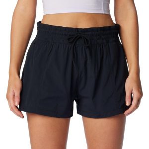 Spodenki sportowe damskie Boundless Trek Active Short. Czarne spodenki sportowe Columbia, m, bez wzorów, z elastanu. Za 179,99 zł.