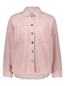 ONLY Koszula sztruksowa w kolorze jasnoróżowym rozmiar: L. Różowe koszule ONLY, l, bez wzorów, z bawełny, bez kołnierzyka, bez ramiączek. Za 130,99 zł.