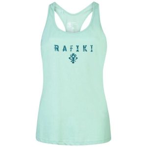Damski tank top Rafiki Babsi. Niebieskie topy RAFIKI, bez wzorów, sportowe, bez kołnierzyka, bez ramiączek. Za 196,90 zł.