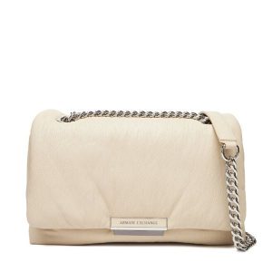 Torebka Armani Exchange. Brązowe torebki wieczorowe Armani Exchange, bez wzorów, bez dodatków. Za 569,99 zł.