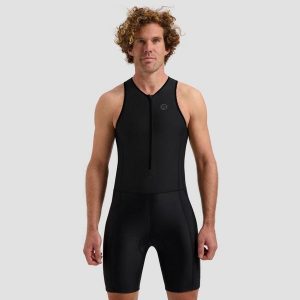 Kombinezon na triatlon Rogelli FLORIDA. Czarne kombinezony Rogelli, l, bez wzorów, sportowe, bez kołnierzyka, bez ramiączek. Za 210,00 zł.