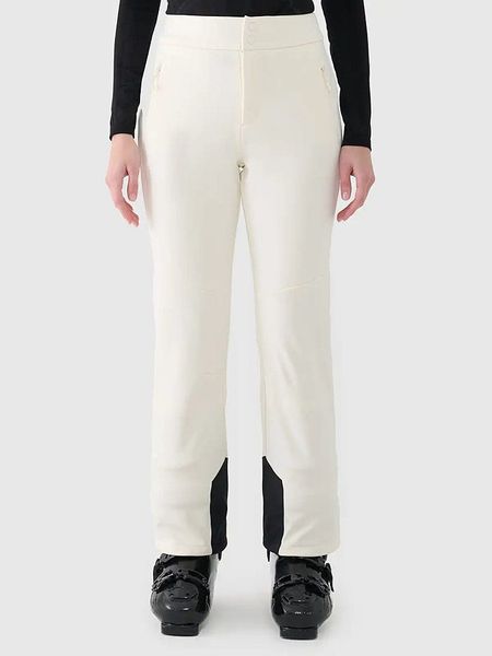 4F Spodnie narciarskie w kolorze kremowym rozmiar: M. Brązowe spodnie dresowe 4f, m, bez wzorów, z materiału. Za 270,39 zł.