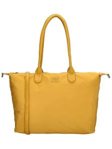Charm Shopper bag "Buckingham Mono" w kolorze musztardowym - 51 x 33 x 14 cm rozmiar: onesize. Żółte shopper bag Charm, bez wzorów, z materiału, na ramię, bez dodatków. Za 140,53 zł.