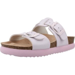 Sandały GEOX J SANDAL BUBBLEBOW Fioletowy. Fioletowe sandały Geox, bez wzorów, z syntetyku, bez obcasa, bez zapięcia. Za 192,99 zł.