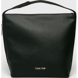 Calvin Klein - Torebka. Czarne torebki klasyczne marki Calvin Klein, z materiału. Za 579,90 zł.