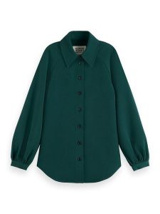 Scotch & Soda Bluzka w kolorze morskim rozmiar: 34. Niebieskie bluzki Scotch & Soda, bez wzorów, bez kołnierzyka, bez ramiączek. Za 187,99 zł.