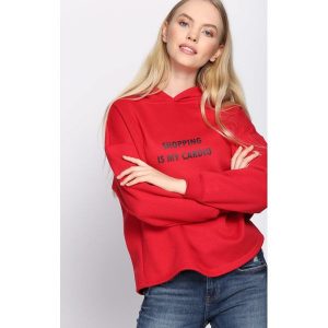 Czerwona Bluza Why So Serious. Bluzy marki 4f. Za 49,99 zł.