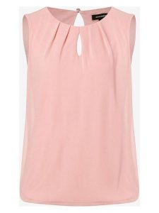 More & More Bluzka w kolorze jasnoróżowym rozmiar: 34. Różowe bluzki More & More, bez wzorów, bez kołnierzyka, bez ramiączek. Za 61,60 zł.