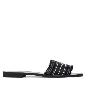 Klapki KARL LAGERFELD. Czarne klapki KARL LAGERFELD, bez wzorów, bez obcasa. Za 463,99 zł.