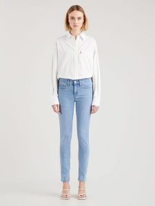 Levi´s Dżinsy "Lapis Sense" - Skinny fit - w kolorze błękitnym rozmiar: W31/L28. Niebieskie jeansy z aplikacjami, z podwyższonym stanem. Za 180,06 zł.