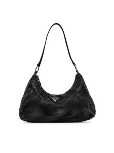 Guess Torebka Jewels HWEG22 48720 Czarny. Czarne torebki klasyczne Guess, z aplikacjami, z materiału, bez dodatków. Za 544,99 zł.