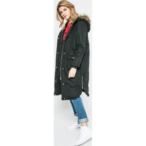 Noisy May - Parka. Czarne kurtki marki Noisy may, m, z poliesteru, z kapturem. W wyprzedaży za 269,90 zł.
