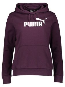 Puma Bluza "Essential Logo" w kolorze fioletowym rozmiar: L. Różowe bluzy Puma, l, bez wzorów, z kapturem. Za 149,31 zł.