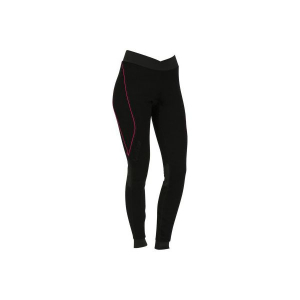 Legginsy narciarskie XWARM. Czarne legginsy marki WED'ZE, z materiału. W wyprzedaży za 49,99 zł.