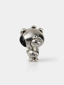 Pandora Srebrny charms "Teddy Bear" rozmiar: onesize. Szare zawieszki Pandora, srebrne. Za 127,95 zł.