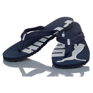 Klapki Japonki Dasmkie Puma Epic Flip V2. Niebieskie klapki Puma, bez wzorów, bez obcasa. Za 95,90 zł.
