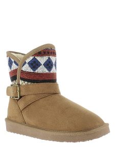 ISLAND BOOT Botki zimowe "Concho" w kolorze jasnobrązowym rozmiar: 40. Brązowe botki Island Boot, na zimę, bez wzorów, z materiału, bez obcasa, bez zapięcia. Za 154,43 zł.