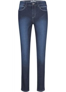 Dżinsy Skinny, mid waist ze stretchem, Skinny. Niebieskie jeansy bonprix, bez wzorów, z jeansu. Za 97,99 zł.